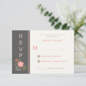RSVP floral rétro rustique (Debout devant)
