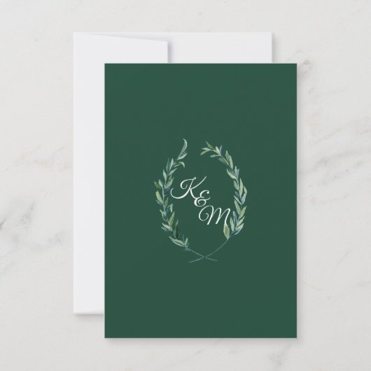 RSVP Forest Green Laurel Wreath Olive Leaf Branche (Dos)