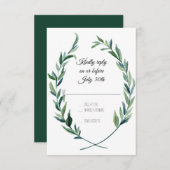 RSVP Forest Green Laurel Wreath Olive Leaf Branche (Devant / Derrière)