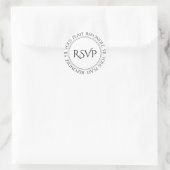 RSVP Frans Elegant Envelope Seals Ronde Sticker (Tas)