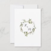 RSVP Garden Foliage Laurel Wreath Mariage rustique (Dos)