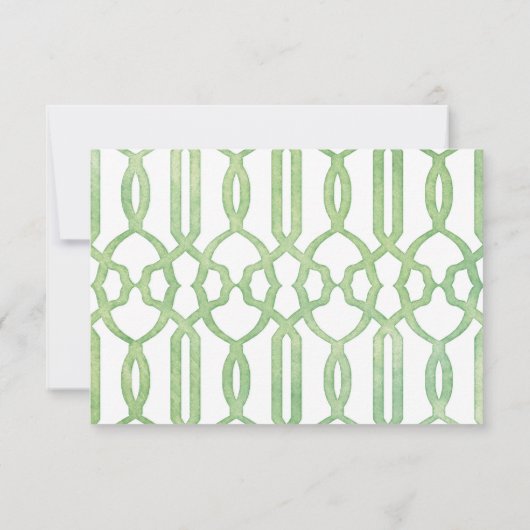 RSVP Garden Trellis Motif Vert Moderne Simple (Dos)