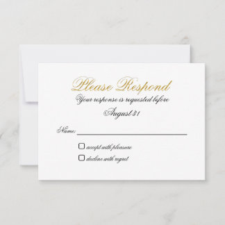 RSVP Geen hoofdgerecht Nepgoud