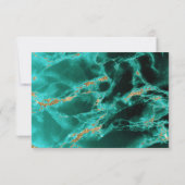 RSVP | Géode Aquarelle Turquoise BarefootBride™ (Dos)