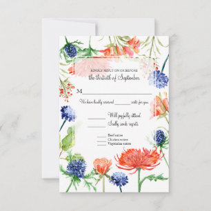 RSVP Gereserveerd Zitje met Menu Herfst Oranje Mum