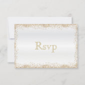 RSVP Gold Confetti et White Satin (Dos)