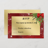 RSVP Gold et Red Christmas (Devant / Derrière)
