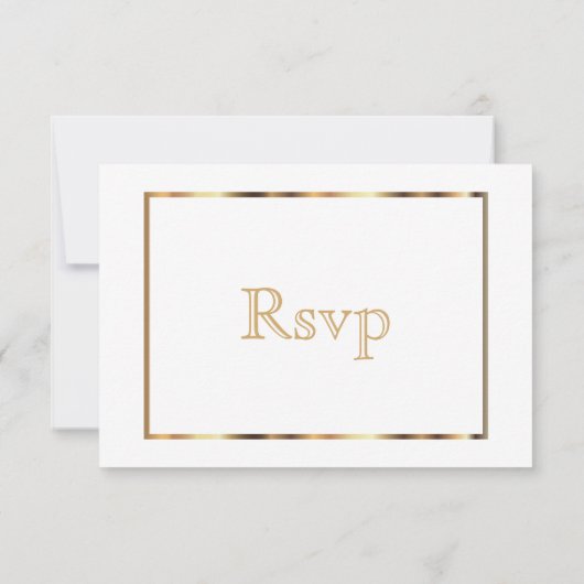 RSVP Gold et White (Dos)
