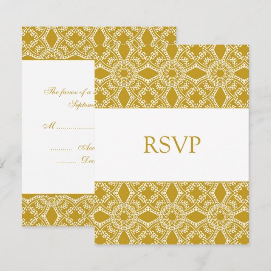 RSVP Gold/White 2 faces (Devant / Derrière)