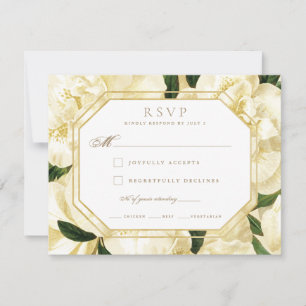 RSVP * Golden Blooms * Kaartje
