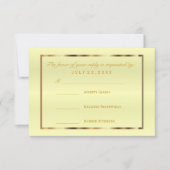 RSVP Goud en Bleek Geel Satijn (Voorkant)