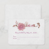 RSVP-Herbevestiging van geloften bloemrijke waterv Kaart (Voorkant / Achterkant)