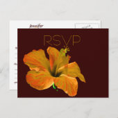 RSVP herfstkleuren bruiloft Uitnodiging Briefkaart (Voorkant / Achterkant)