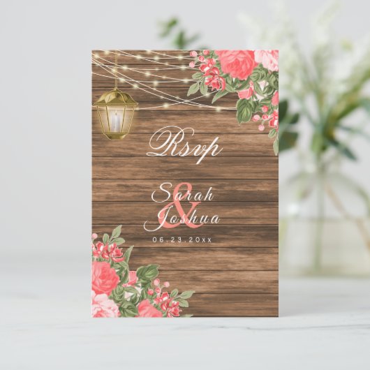 RSVP - Hout, lantaarns en koraalventilator (Staand voorkant)