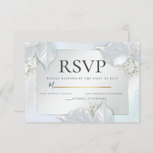 RSVP   Icy Blue Pearl Shimmer Kaart