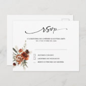 Rsvp in spaans briefkaart voor bruiloft (Voorkant / Achterkant)