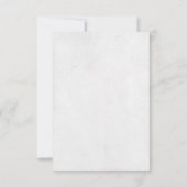 RSVP in vase met een enkele roodroos bruiloft (Achterkant)