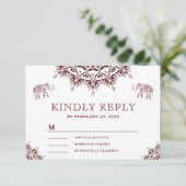 RSVP indien henné bourguignon élégant (Debout devant)