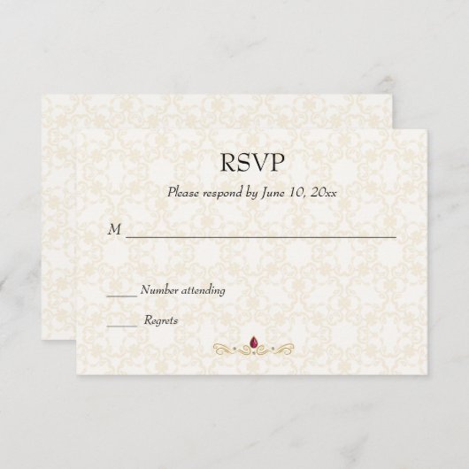 RSVP indien hindou (Devant / Derrière)