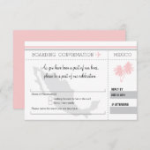 RSVP instapass TO MEXICO Kaart (Voorkant / Achterkant)