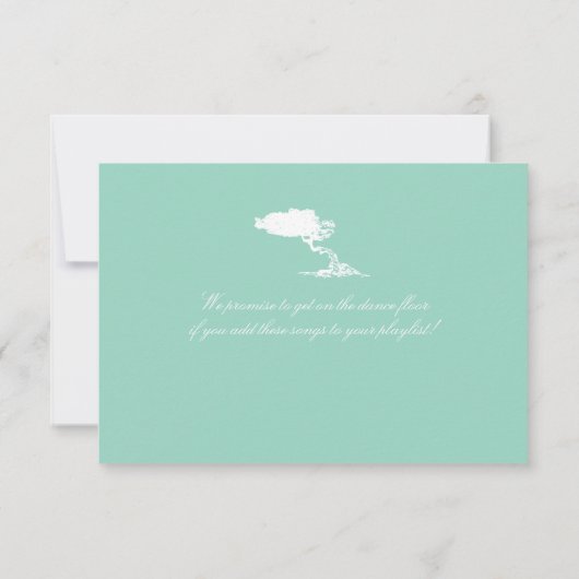 RSVP-instapkaart naar Aruba RSVP Kaartje (Achterkant)