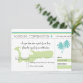 RSVP Instapkaart naar CAYMAN EILANDEN (Staand voorkant)