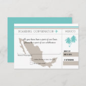 RSVP Instapkaart NAAR MEXICO (Voorkant / Achterkant)