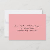 RSVP instapkaart Navy Blue & Blush Pink (Achterkant)