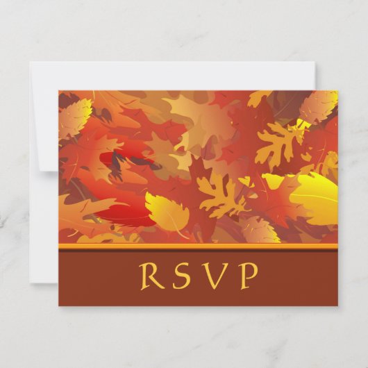 RSVP - Invitations de mariage d'automne (Devant)