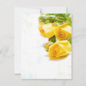 RSVP jaune roses invite mariage (Dos)