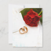 RSVP jaune roses invite mariage (Dos)