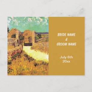 RSVP-kaart, Boerderij in Provence, Van Gogh Uitnodiging Briefkaart