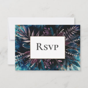 RSVP-kaart Donker en Moody Wedding RSVP Kaartje