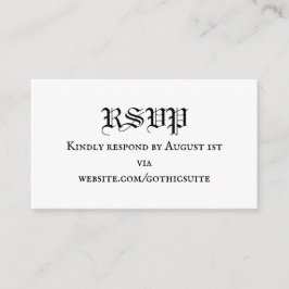 RSVP-kaart Informatiekaartje