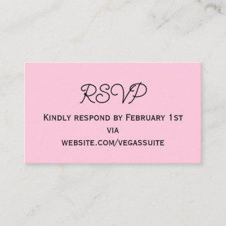 RSVP-kaart Informatiekaartje
