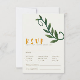 RSVP-kaart 'Rooted in Love Series' Kaart