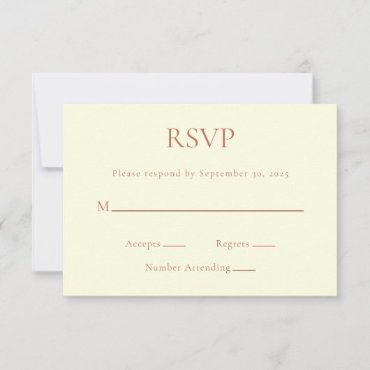 RSVP-kaart RSVP Kaartje (Voorkant)