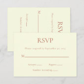 RSVP-kaart RSVP Kaartje (Voorkant / Achterkant)