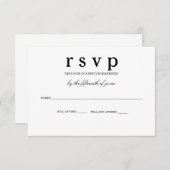RSVP-kaart RSVP Kaartje (Voorkant / Achterkant)