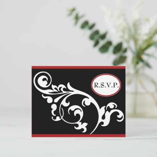 RSVP-kaart Uitnodiging Briefkaart (Staand voorkant)