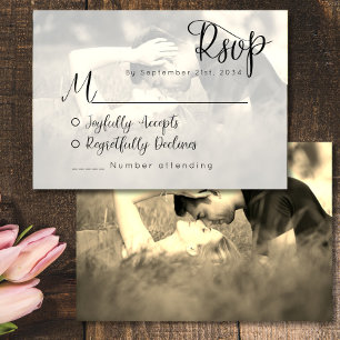 RSVP-kaart voor bruiloft RSVP Kaartje