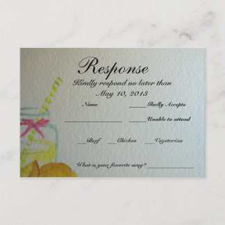 RSVP-kaart voor bruiloft RSVP Kaartje