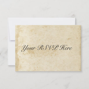 RSVP-kaart voor gestreept Antiek gekleurd papier RSVP Kaartje