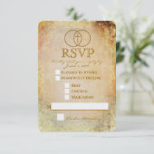 RSVP-kaart voor omcirkelde Religieuze bruiloft RSVP Kaartje (Staand voorkant)