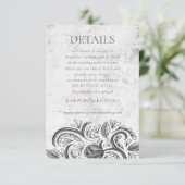 RSVP-kaart voor Rustisch Roos Collectie RSVP Kaartje (Staand voorkant)