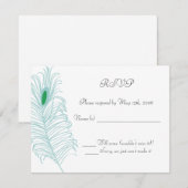RSVP-kaart voor veerbruiloft RSVP Kaartje (Voorkant / Achterkant)