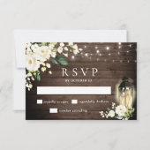 RSVP-kaart voor witte rozen RSVP Kaartje (Voorkant)