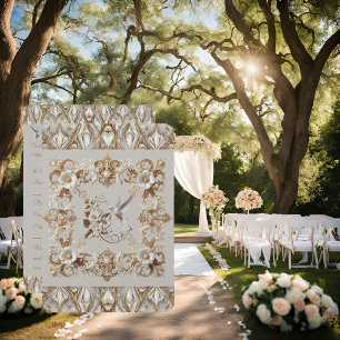 RSVP kaart Witte Kolibrie bruiloft