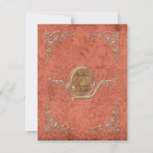 RSVP-kaarten Art Nouveau Roaring 20s Deco Style RSVP Kaartje (Achterkant)