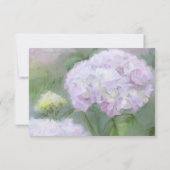 RSVP-kaarten Hydrangea Garden Flowers Typografie RSVP Kaartje (Achterkant)